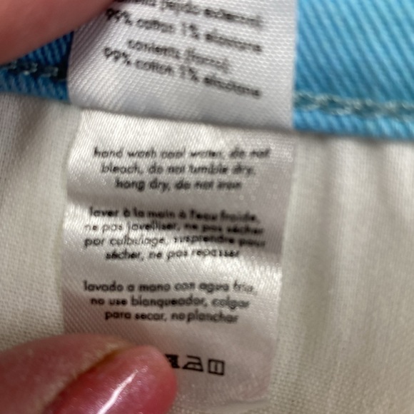 WEWOREWHAT REVOLVE FLARE BELL SHORTS STRETCH DENIM TIE DYE Size 29 NWT - Picture 13 of 13